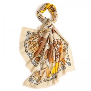 күзгі қысқы сәнді сәнді жүннен жасалған шарф әйелдер басып шығаратын кашемирлік пашмина шарфтары столдар