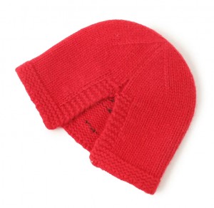 Cappello invernale da bambino in 100% cashmere con logo personalizzato, morbido e delicato sulla pelle, cappello da berretto in cashmere lavorato a maglia