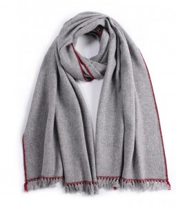 ručno rađeni upleteni prilagođeni dizajn logotipa muški vuneni šal zimski topliji vrat luksuzni mekani šalovi od 100% janjeće vune šal za žene