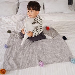 luksuzni topli kašmir deka proizvođač veleprodaja krevet zdepast pleteni super mekani povijanje dječje novorođenčad beba bacač za zimu