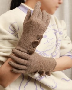 сенсорний екран повним пальцем 100% кашемірові рукавички зимові жіночі в'язані теплі розкішні модні рукавички