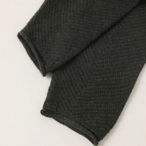 melange groen V-nek winter plus grootte vroue se trui ontwerper pasgemaakte mode rekenaar gebreide meisies kasjmier trui
