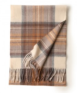 2021 ແມ່ຍິງລະດູຫນາວຄໍ warmer ກວດເບິ່ງ 100% ຜ້າພັນຄໍ cashmere custom logo designer brand luxury men cashmere tartan scarves