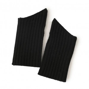 Guantes de inverno sen dedos de cachemira 100% guantes de moda de luxo para mulleres guantes de cachemira de punto cálido