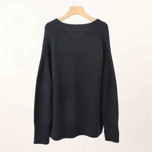 100% cashmere computer knitted sweater v neck women jumpers korean fashion oversize girls cashmere pullover