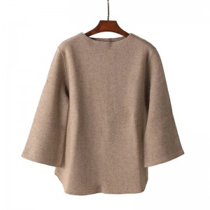 innerlijke mongoolse fabrikant groothandel 100% pure kasjmier trui jas mode effen kleur gebreide dames top pullover