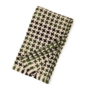Estoles de bufanda d'hivern de llana pura de disseny de peu de gall 100% bufandes de llana de control de borla de moda personalitzada xals