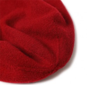 прилагођени вез логотип Женска зимска капа двослојно ваљана ивица луксузна модна Топла плетена капа од кашмира и капе