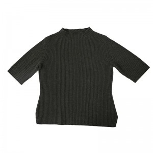 dolčevita s rebrastim ovratnikom, pleteni pulover od čistog kašmira, modni prekomjerni zimski ženski pulover pletena odjeća