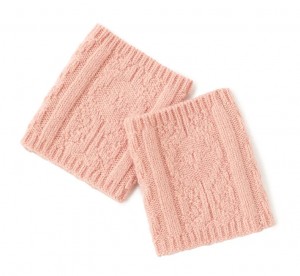 custom winter 100% cashmere arm warmer fashion knitted women fingerless knit mitten gloves