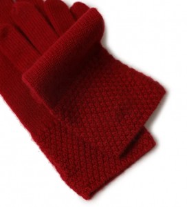 Guanti di cachemire d'inverno personalizzati per le dita piene di moda maglia calda di lusso intelligente magica di lana semplice guanti di mani femminili