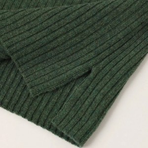 pullover in puro cashmere lavorato a maglia a costine dolcevita maglione da donna invernale oversize moda personalizzata