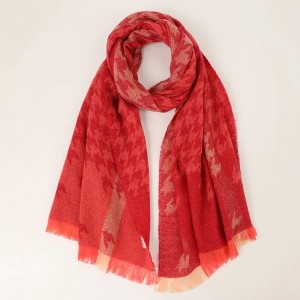 дизайнерлік жүннен жасалған қысқы шарф 100% жүннен жасалған пашмина шарфы шальлар