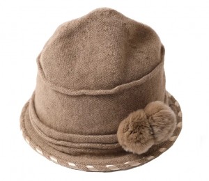 fur pom pom winter bucket hat caps custom logo women Warm Knit Cashmere fisherman ny beanie
