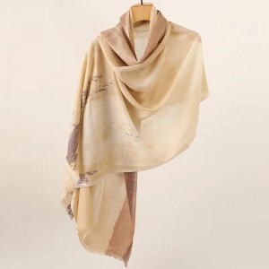 75% cashmere 25% silk women scarves shawl poncho custom winter warm ladies cashmere pashmina scarf stoles