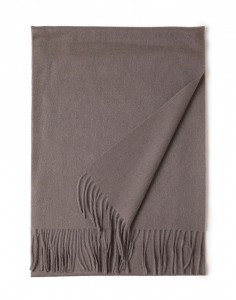 designer luxe mode winter dames wollen sjaal stola custom borduurlogo vrouwen effen kleur wollen sjaals sjaal voor vrouwen
