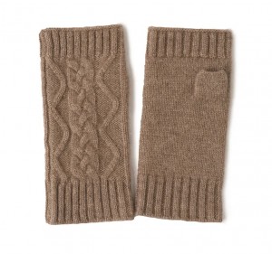 guanti e muffole in cashmere lavorato a maglia bianco nero cavo senza dita personalizzato guanti termici in lana da donna di moda invernale di lusso