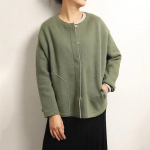 Casaco de roupas de cashmere 100% puro personalizado cor sólida simples casual plus size suéter de caxemira
