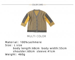 multi color long sleeve winter plus size cashmere women's sweater designer rib knitted cashmere cardigan
