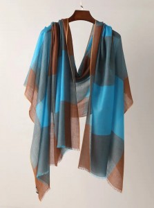 OEM & ODM ລະດູຫນາວ houndstooth 100% cashmere scarves shawl custom thin style women fashion luxury neck warm pashmina scarf stoles 2 buyers