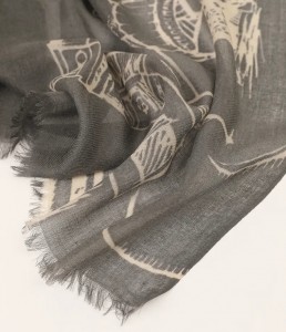 дизайнерска марка вълнен кариран шал от вътрешна монголия по поръчка, зимен топъл кариран вълнен шал за жени