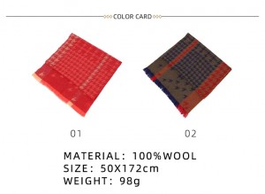 designer houndstooth wool lub caij ntuj no scarf stoles kev cai zam tassel 100% wool pashmina scarves shawls
