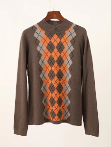 dizainerio prekės ženklo daugiaspalvis rombinis žakardo gryno kašmyro megztinis, nestandartinis, negabaritinis žiemos moteriškas kašmyro megztinis