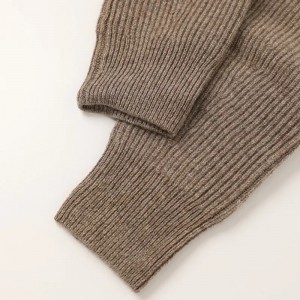 pulover de damă custom fără mâneci iarnă 100% lână pură cardigan reversibil pentru damă din lână dublă