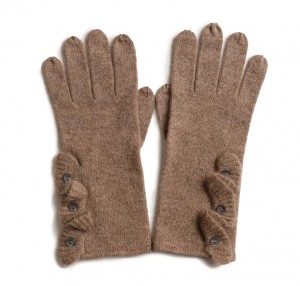pantalla táctil dedo completo 100% luvas de cachemira de inverno guantes de moda de luxo de punto para mulleres