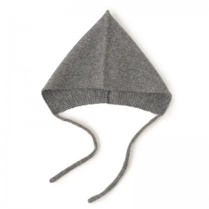 reine Ziegen-Kaschmir-Wintermütze benutzerdefinierte Mode Ebene gestrickte Baby-Kaschmir-Mütze