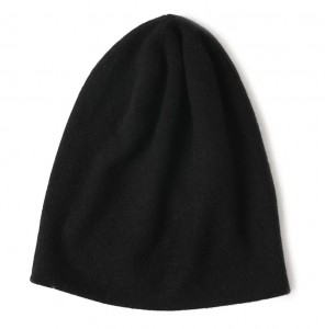 logo broderie personalizat pălărie de iarnă pentru femei, cu două straturi, cu margine rulată, modă de lux, tricot cald, cașmir, șapci beanie