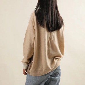 внатрешен монголски 100% кашмир плус големина женски џемпер плетен жакард женски кашмир врвен пуловер