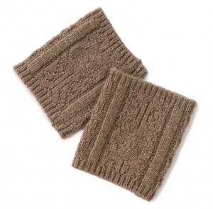 ລະດູຫນາວ custom 100% cashmere arm warmer fashion knitted women fingerless knit mitten gloves