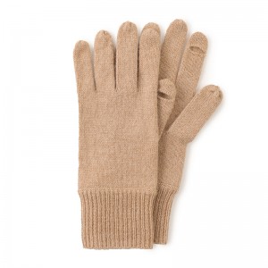 Étiquettes personnalisées nouveauté gants chauds d'hiver unisexe tricotés gants en laine solide femmes et hommes mitaines en laine