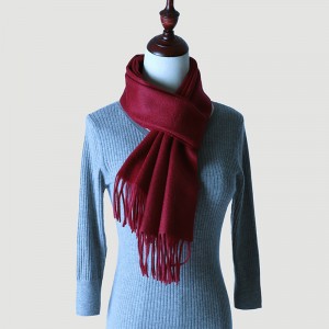 nieuwe aankomst 100% pure kasjmier geweven sjaal effen kleur 30 cm breedte reguliere kasjmier damessjaal