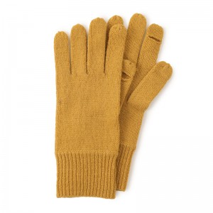 Anpassade etiketter Nykomna vintervarma handskar unisex stickade solid ull handskar dam och herr ylle vantar