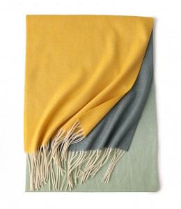 Último design 2023 100% lã gradiente cor pura cachecol de lã macia aconchegante cachecol feminino envoltório