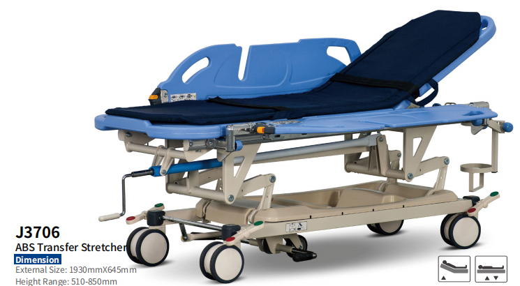 J3706-hospital-emergency-transfer-movable-stretcher-rescue-cartss