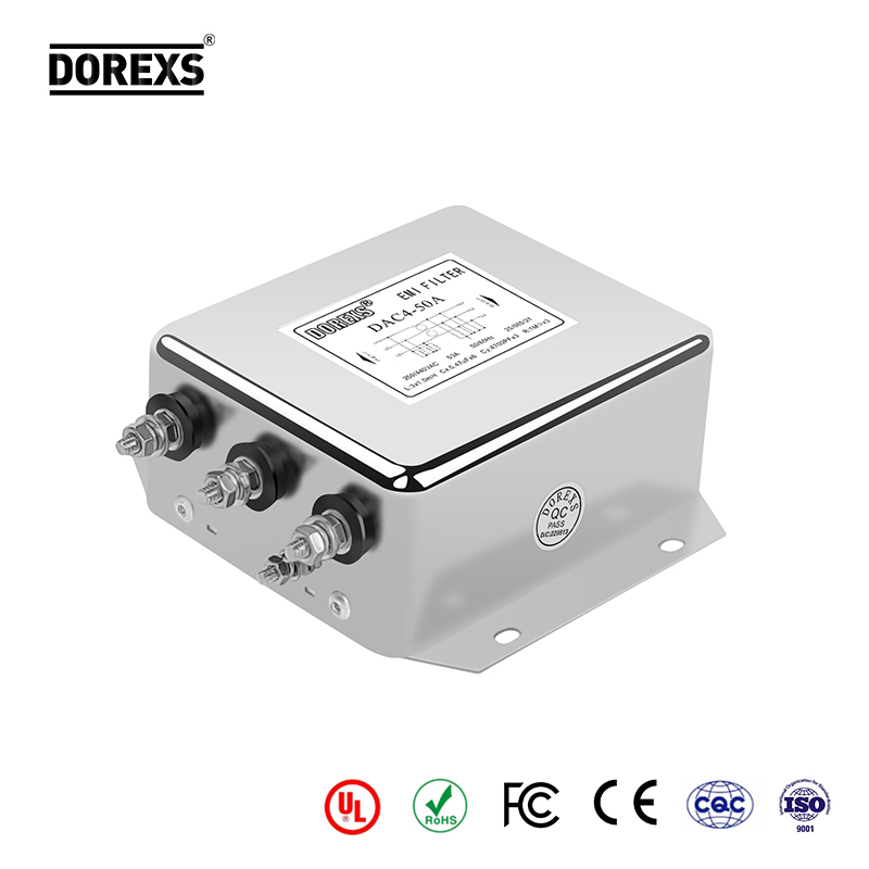 DAC4 3 Phase EMI Power Line Noise Filter Series-Reted Current:40A—100A