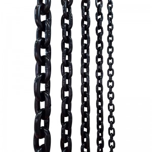 G80 Black Hoist Lifting Link Chain สำหรับใช้กันอย่างแพร่หลาย