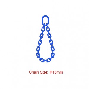 100-darajali (G100) zanjirli slinglar – Dia 16mm EN 818-4 Bitta oyoqli cheksiz sling