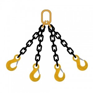 Ọkwa 80 (G80) Chain Slings – Dia 20mm EN 818-4 Otu Ụkwụ Chain Sling