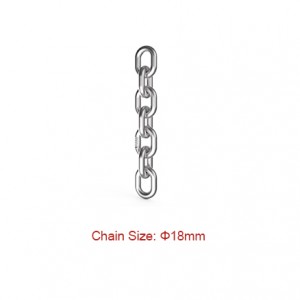 Cadenas de elevación: cadena de 18 mm de diámetro EN 818-2 Grado 80 (G80)