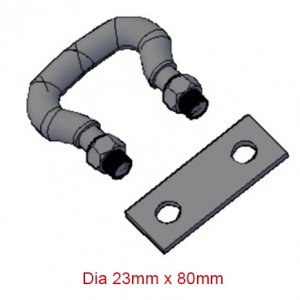 Chain Shackles - Dia 23mm x 80mm Din 745 Chain Connector