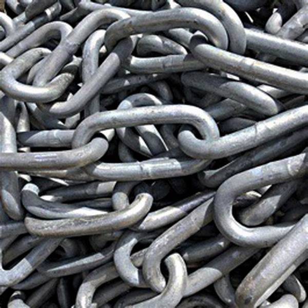 I-Welded Iron Steel Galvanized Link Chain 5mm DIN5685A Iketanga Elifushane Elifushane Isithombe Esifakiwe