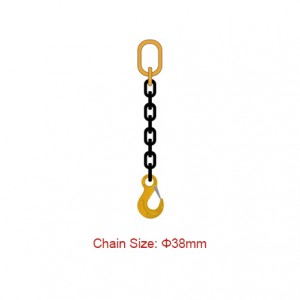 Βαθμίδα 80 (G80) Αλυσίδες Sling – Dia 38mm EN 818-4 Single Leg Chain Sling