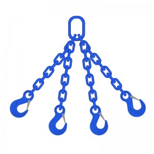 ខ្សែសង្វាក់ជើងបួនសម្រាប់ការលើក Sling ជាមួយនឹង Master Link ឬ Hooks