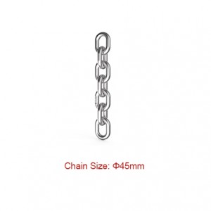 Dvižne verige – premer 45 mm EN 818-2, razred 80 (G80) veriga