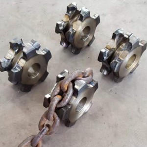Pignons à chaîne à maillons ronds - pour élévateur à godets à chaîne à maillons ronds de 24 * 86 mm / convoyeur à raclettes