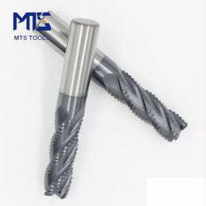 HRC60 Carbide 4 Flute Roughing End Mill
